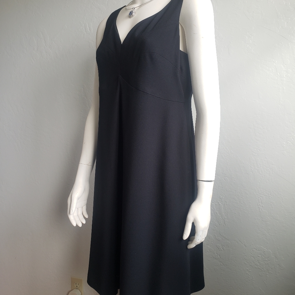 | New Liz Claiborne Dress | V-Neck | Color: Black | Size: 14 |
